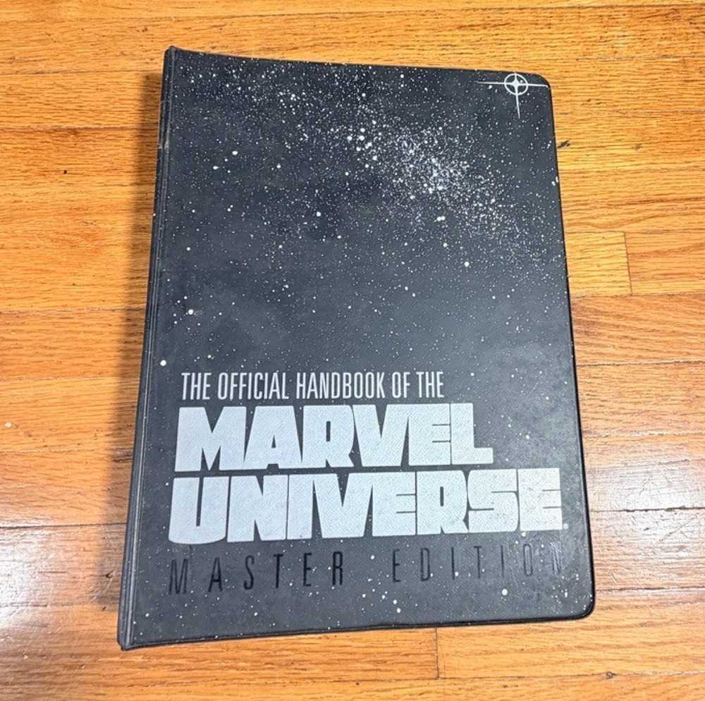 Official Handbook Marvel Universe Master Edition Binder Character Pages 1991